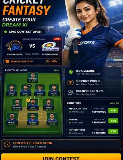 Fbdking (fbd satta king) fantasy cricket & matchday visual 3